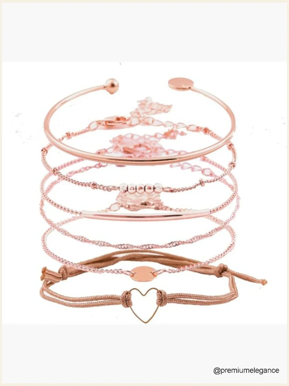 Layered Beaded Bracelet Set Stackable Wrap Bangle Jewelry Set
